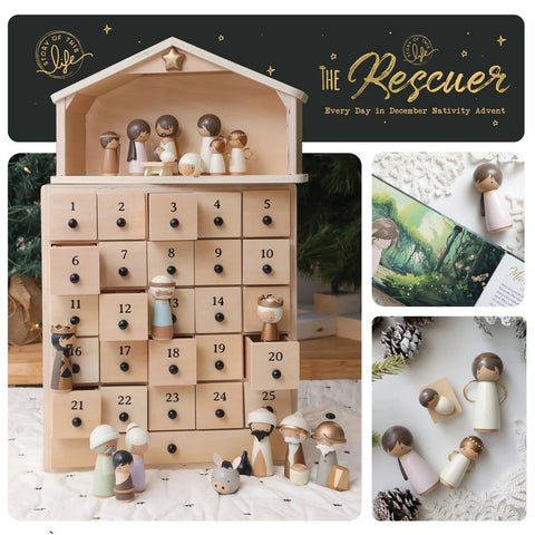 🎄Holiday Pre-Sale 49% OFF🔥-✝️The Rescuer –Nativity Advent Calendar