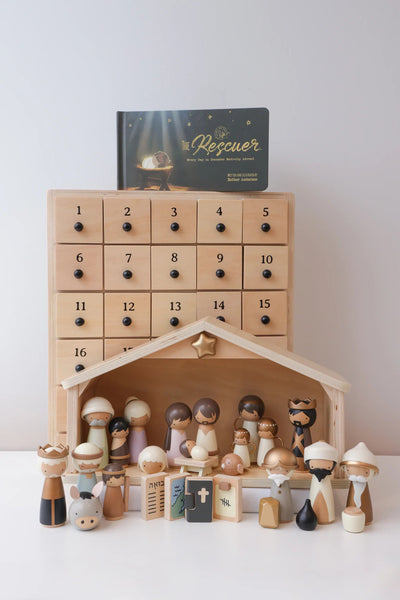 🎄Holiday Pre-Sale 49% OFF🔥-✝️The Rescuer –Nativity Advent Calendar