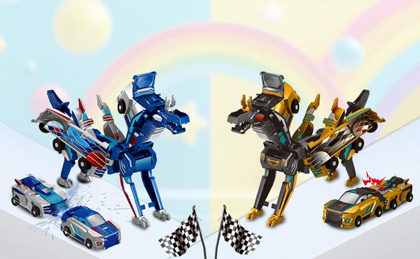 2025 New product 💥 Collision Transforming Dinosaur Car Toy