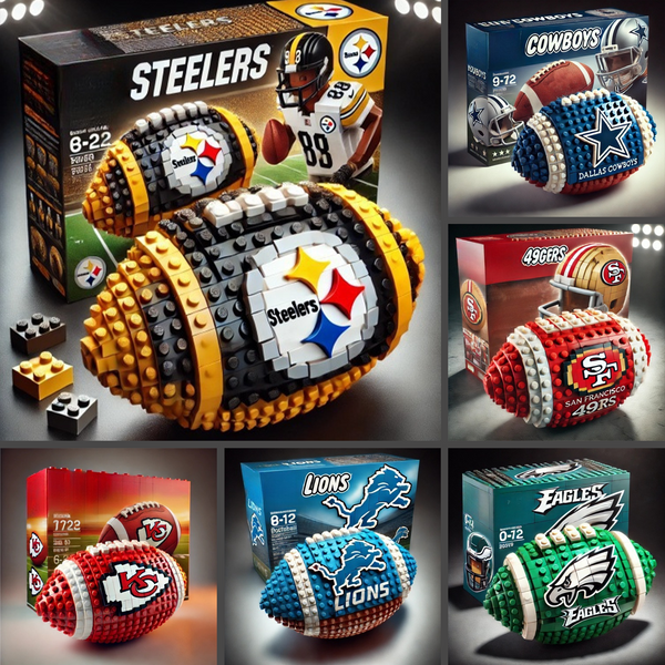 NFL Team Building Block Football Set DDT CTND