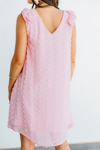 Summer New Solid Color Ruffle Dress