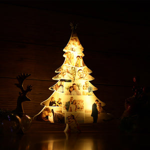Custom Christmas tree photo lights