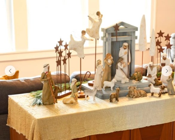 Nativity Deluxe 17-piece Set（Gift stars and manger）