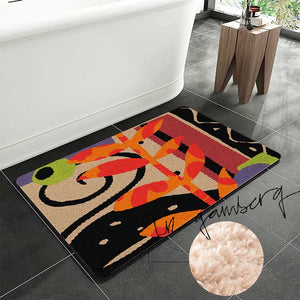 Feblilac Layered Vines Tufted Bath Mat by Liz Gamberg Studio