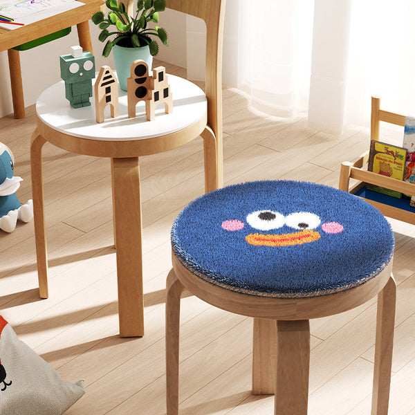 Feblilac Round Cute Faces Cushion