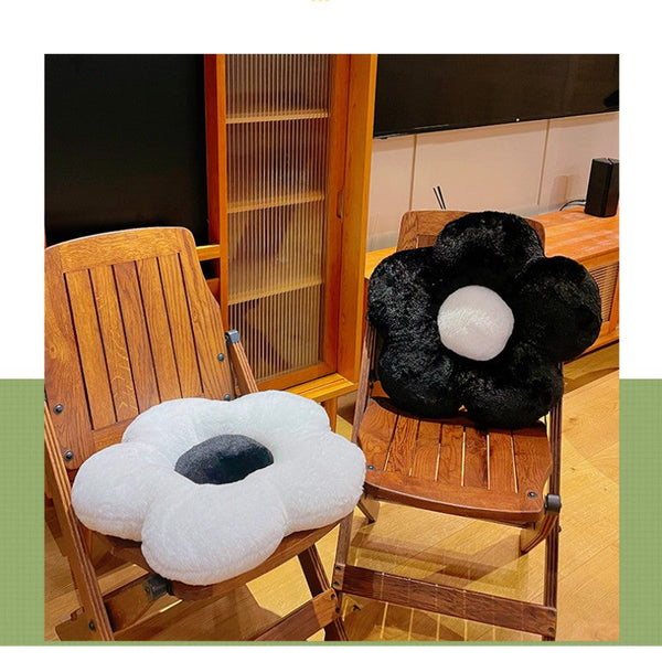 Feblilac Plumeria Plush Cushion Seat Pads