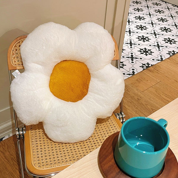 Feblilac Plumeria Plush Cushion Seat Pads
