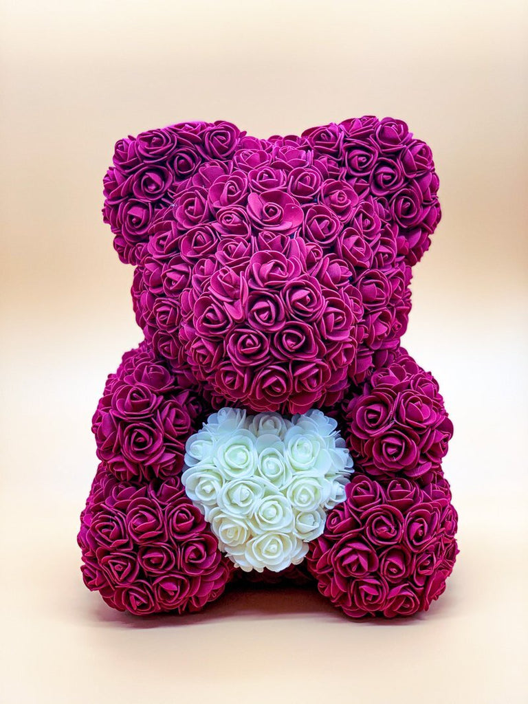 Handmade luxury rose teddy bear hotsell